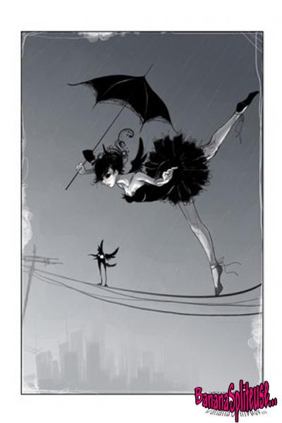 Fille sur un Fil
